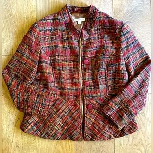Coldwater Creek woven lined jacket, so soft & sophisticated fall colors- Size 16